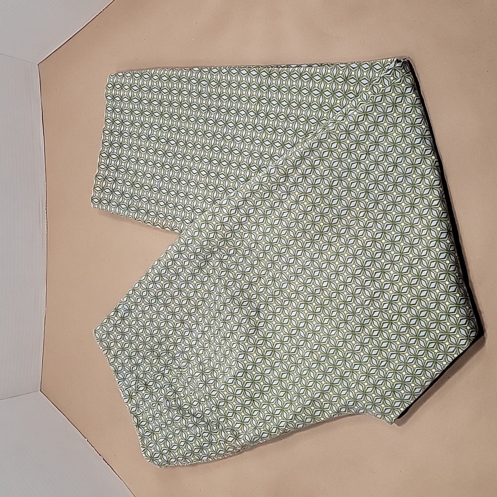 J. Jill, Size 10, Pull On Green & Blue Geometric Pattern Pants.  EUC.